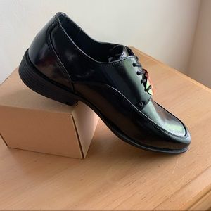 Men’s or Big boys Dexter Black Dress Shoes 6.5
